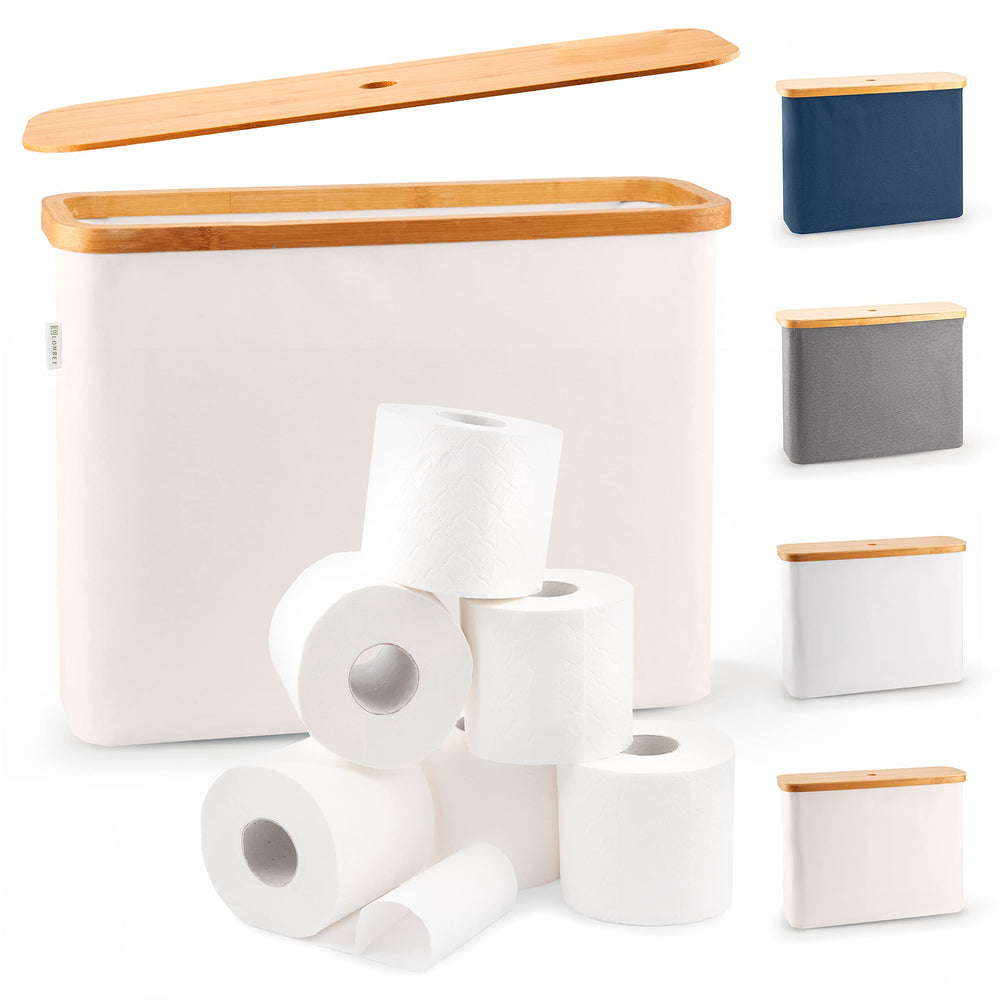 LONBET boîte ouverte montrant 12 rouleaux et rangement optimisé