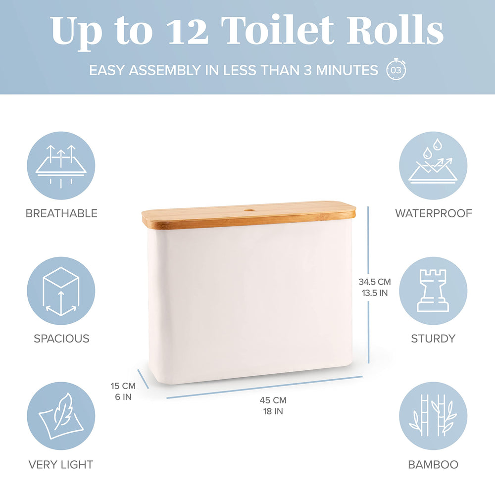 LONBET posée sur toilette illustrant gain d'espace pratique
