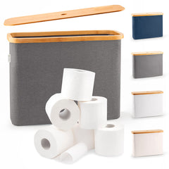 LONBET vue avant du panier gris montrant design élégant et rangement pratique