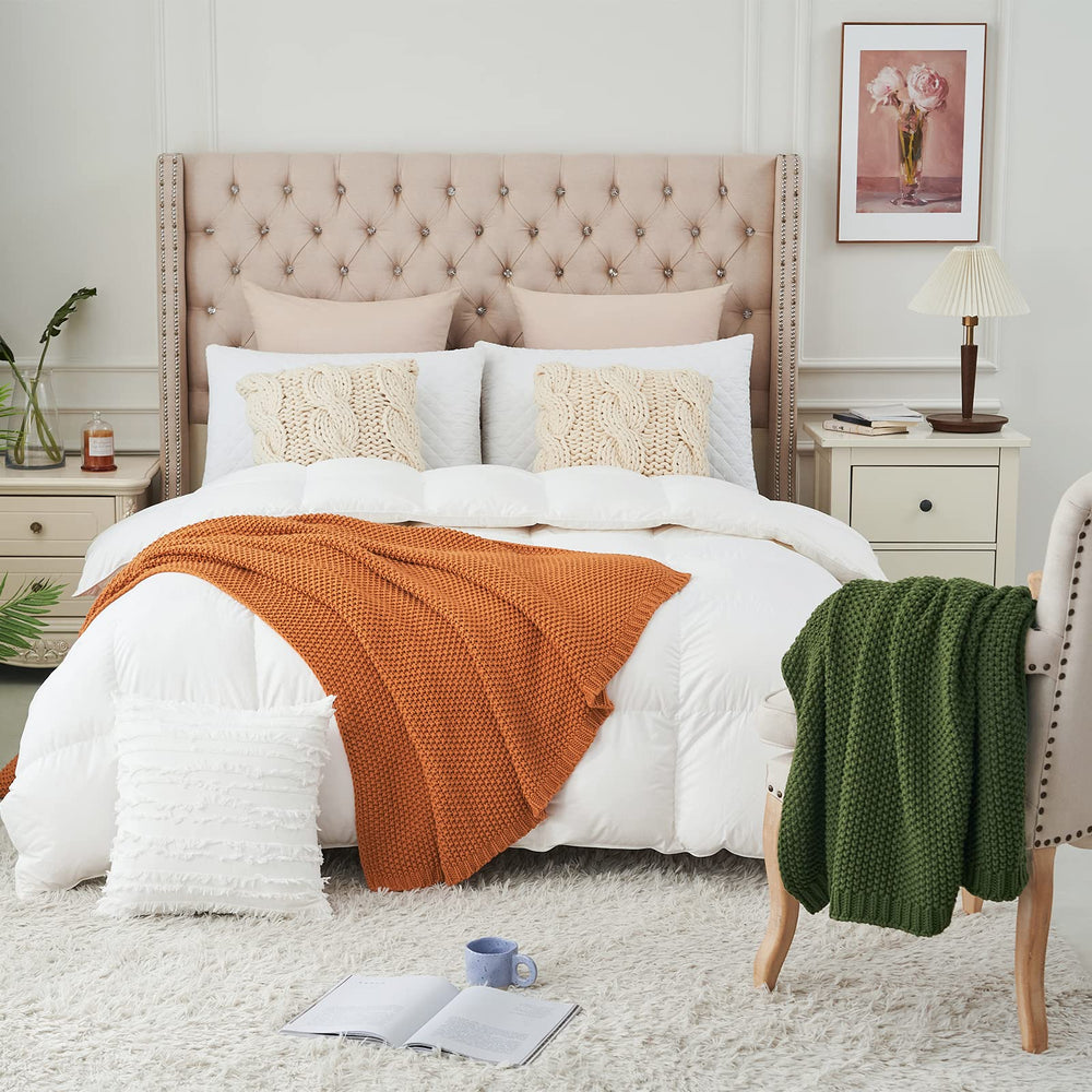 Longhui bedding détail bordure du tricot, garantit finition soignée