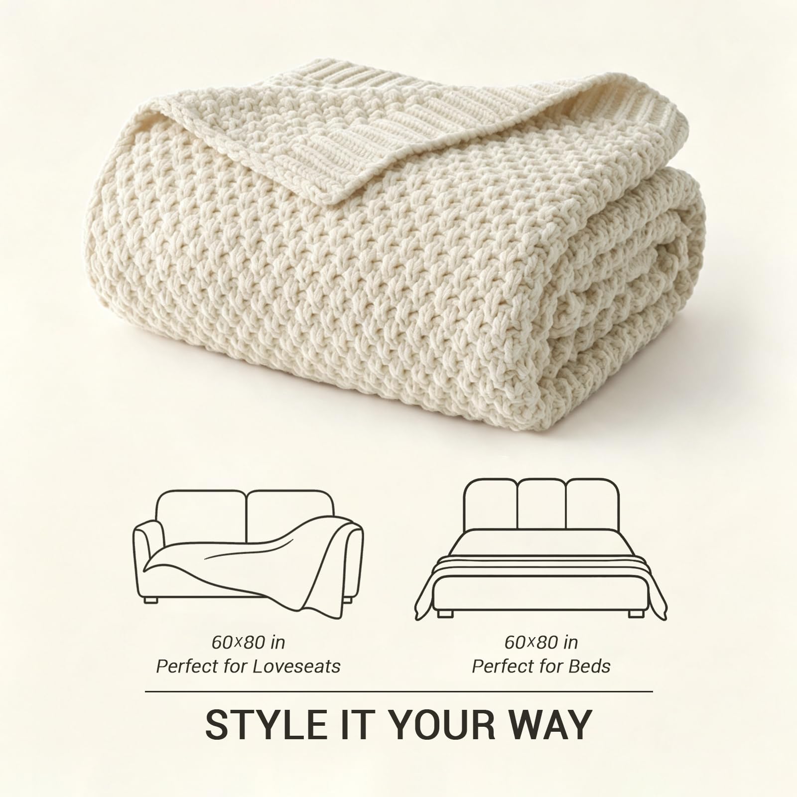 Longhui bedding plaid posé sur canapé, apporte chaleur et style au salon