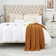 Longhui bedding plaid posé sur canapé apporte confort et style farmhouse