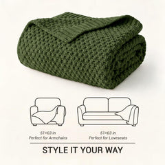 Longhui bedding plaid posé sur canapé, apporte style et confort