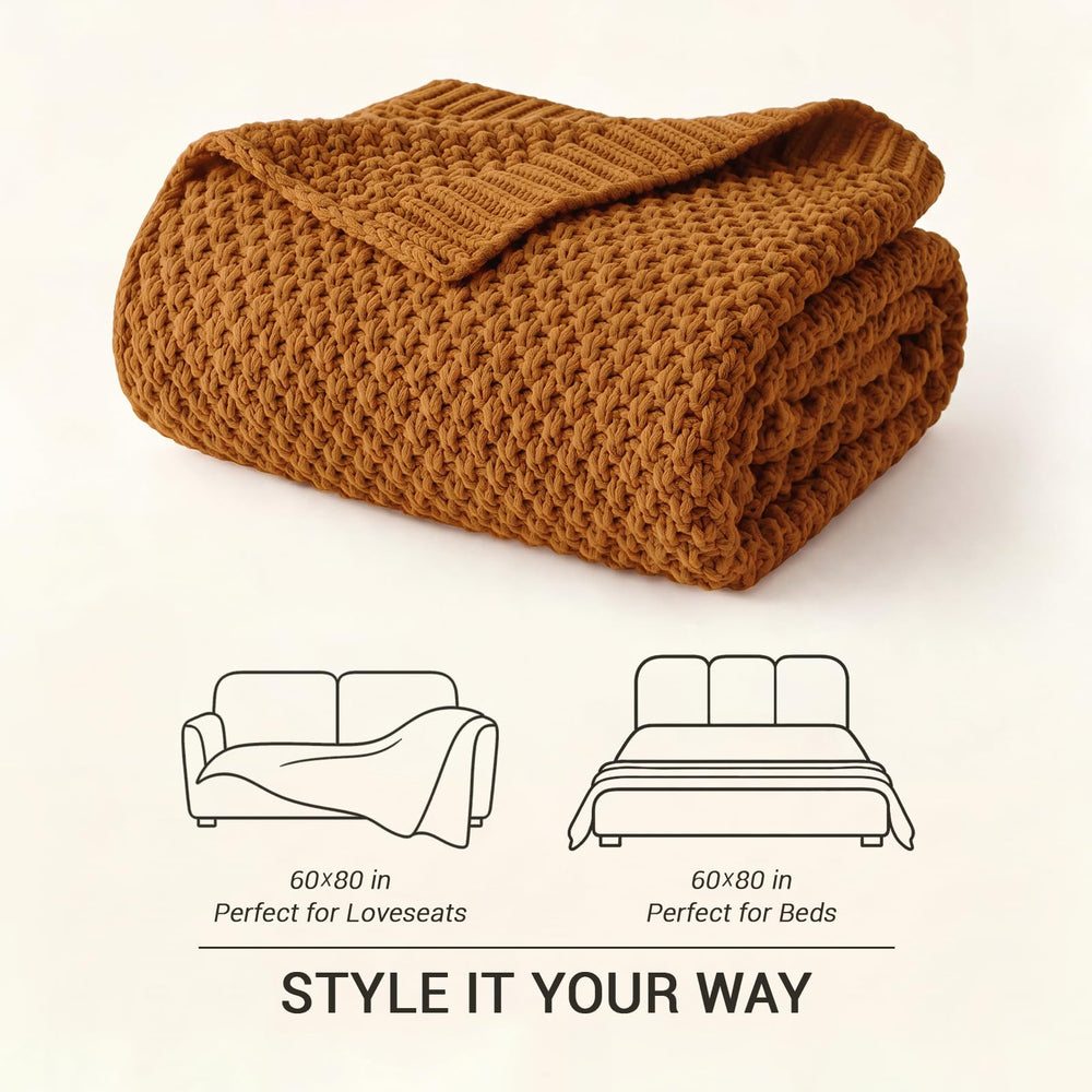 Longhui bedding plaid drapé sur canapé, apporte confort et style instantané