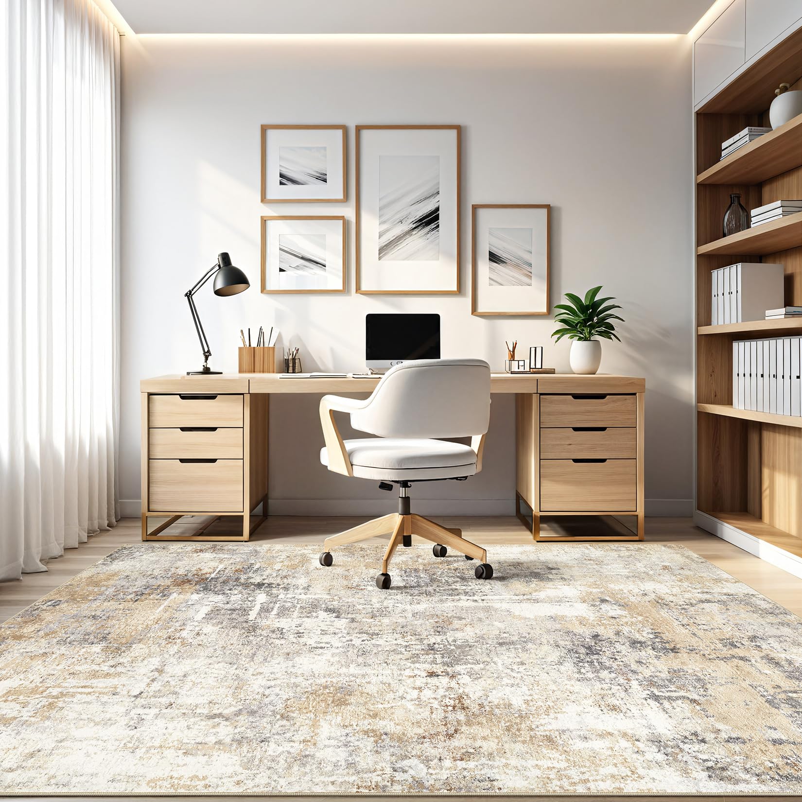 LOONGRUG détail motif abstrait soulignant allure neutre et moderne