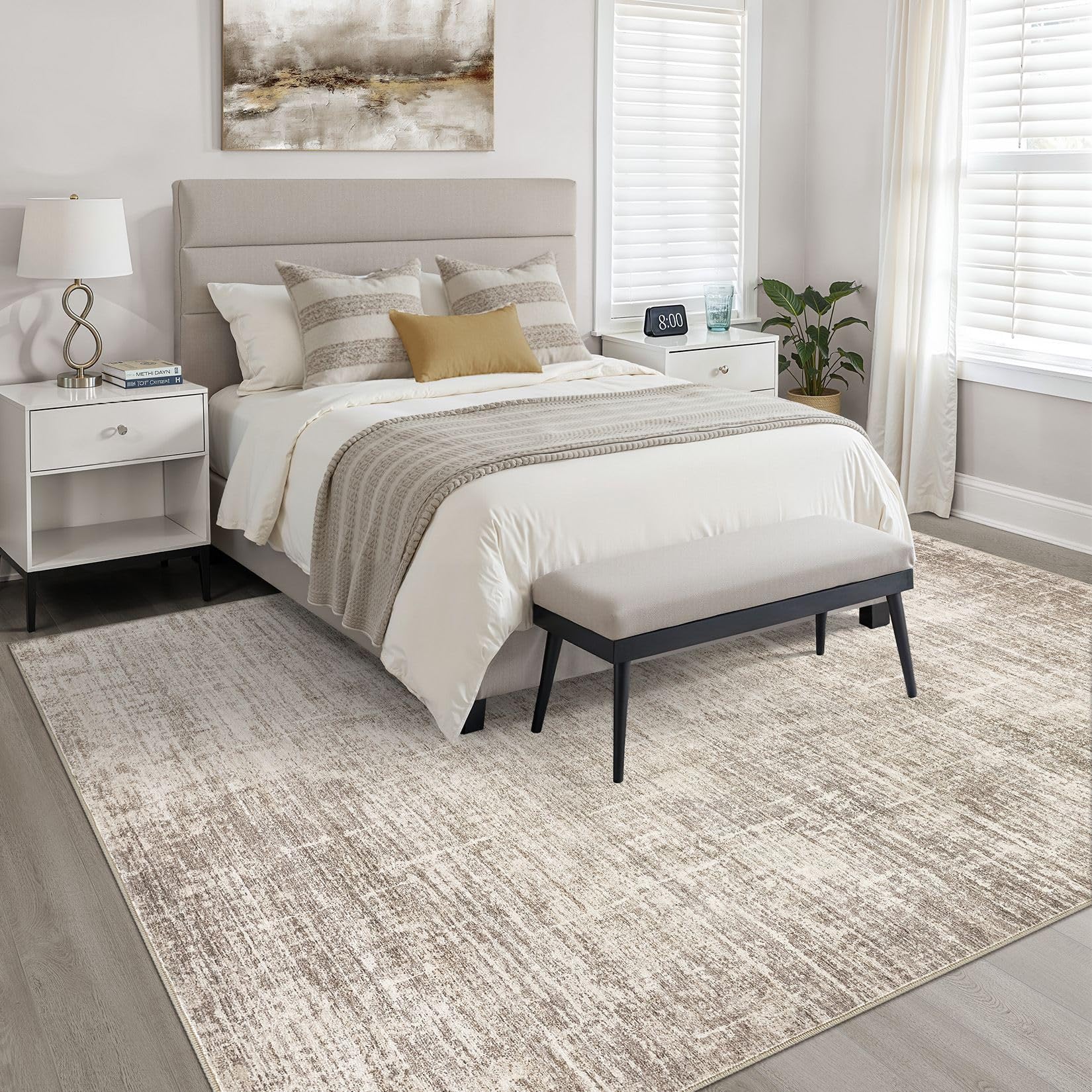 LOONGRUG tapis posé dans un salon moderne, harmonie décorative immédiate