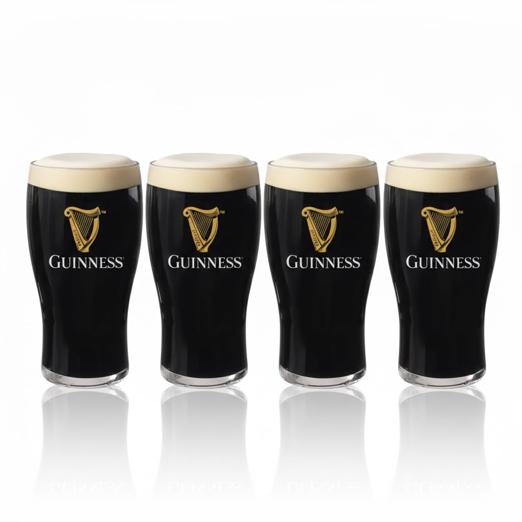 LORD'S ROCKS verre Guinness face avant montrant la forme tulipe et confort de prise