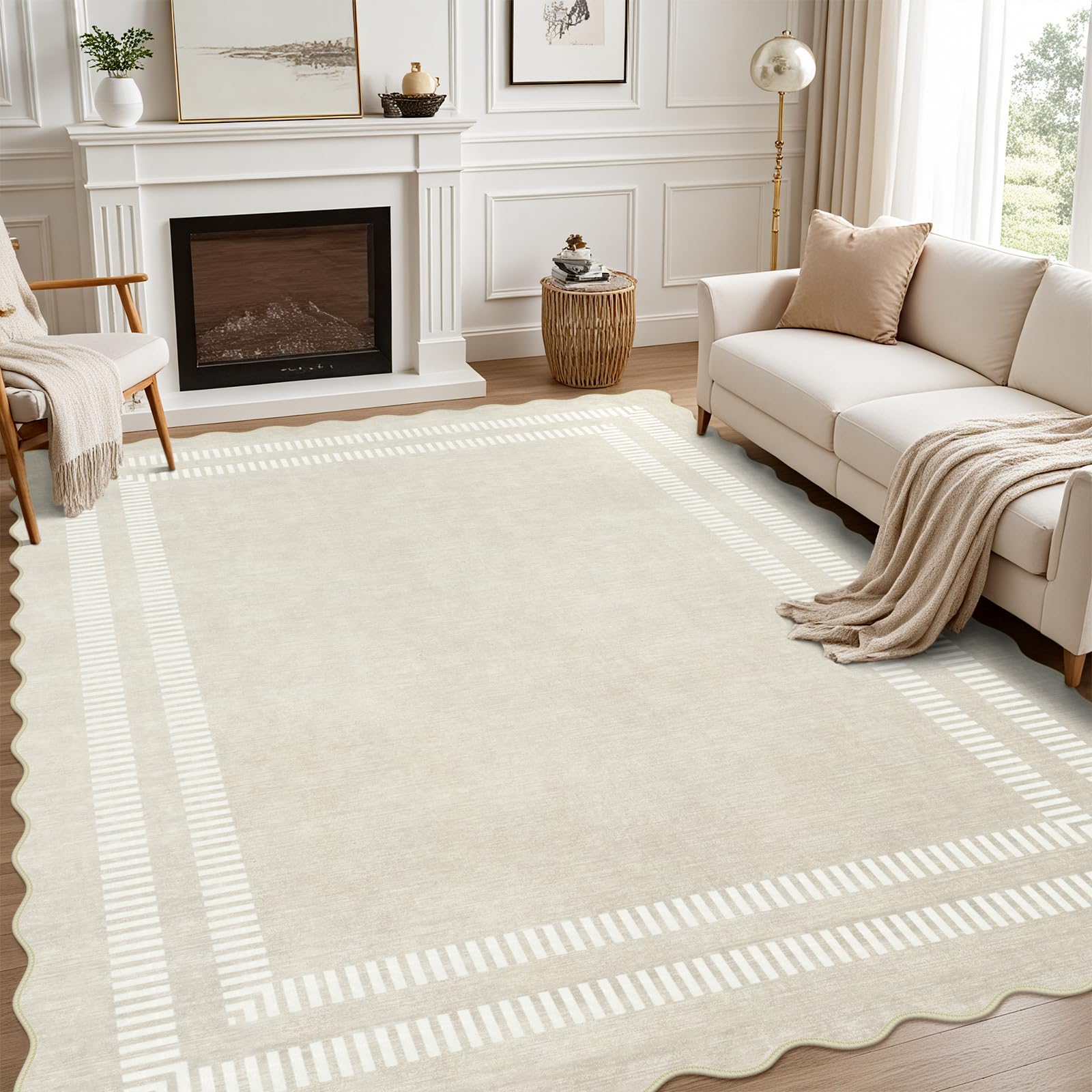 LORWER tapis face avant ivoire apporte élégance et luminosité