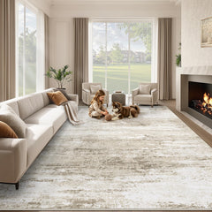 losbulake tapis face avant beige montrant style moderne et confort