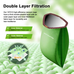 LOSKLENO gros plan texture papier deux couches pour meilleure filtration