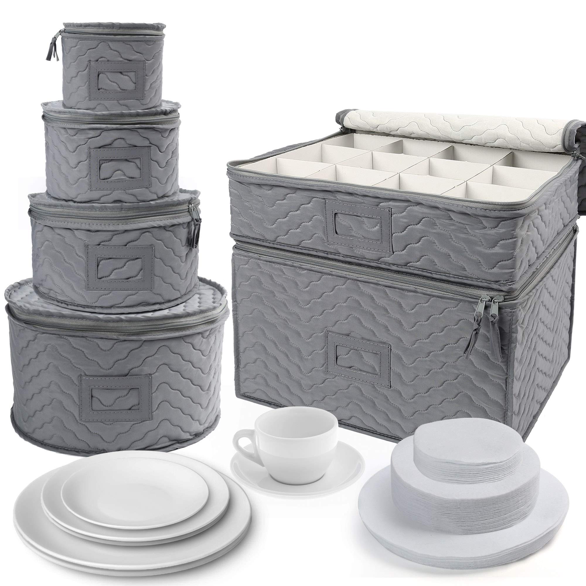 LotFancy coffrets rangés dans un placard démontrant organisation domestique