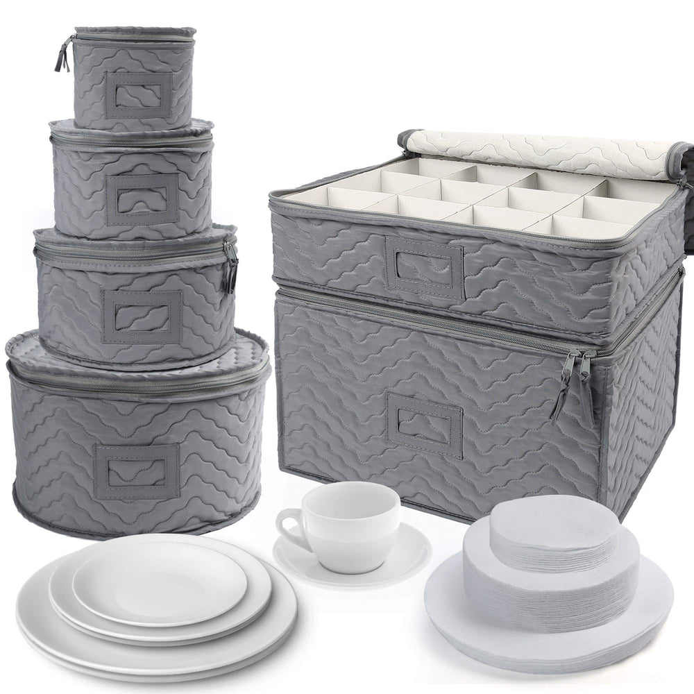 LotFancy coffrets rangés dans un placard démontrant organisation domestique