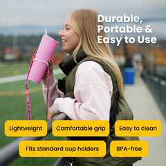 LoudCup utilisée dans un stade par un supporter montrant praticité