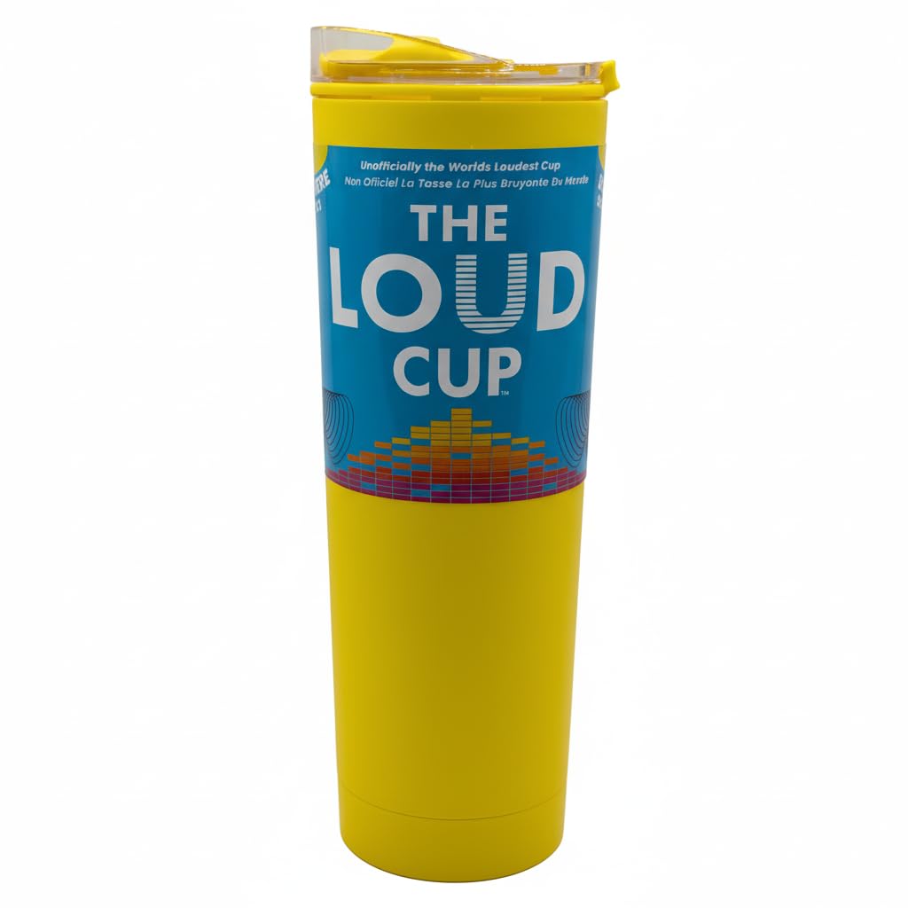 LoudCup gobelet avant Sunshine Yellow, visibilité et capacité pratique