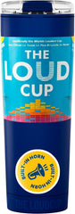 LoudCup gourde face Classic Navy montrant design élégant et capacité