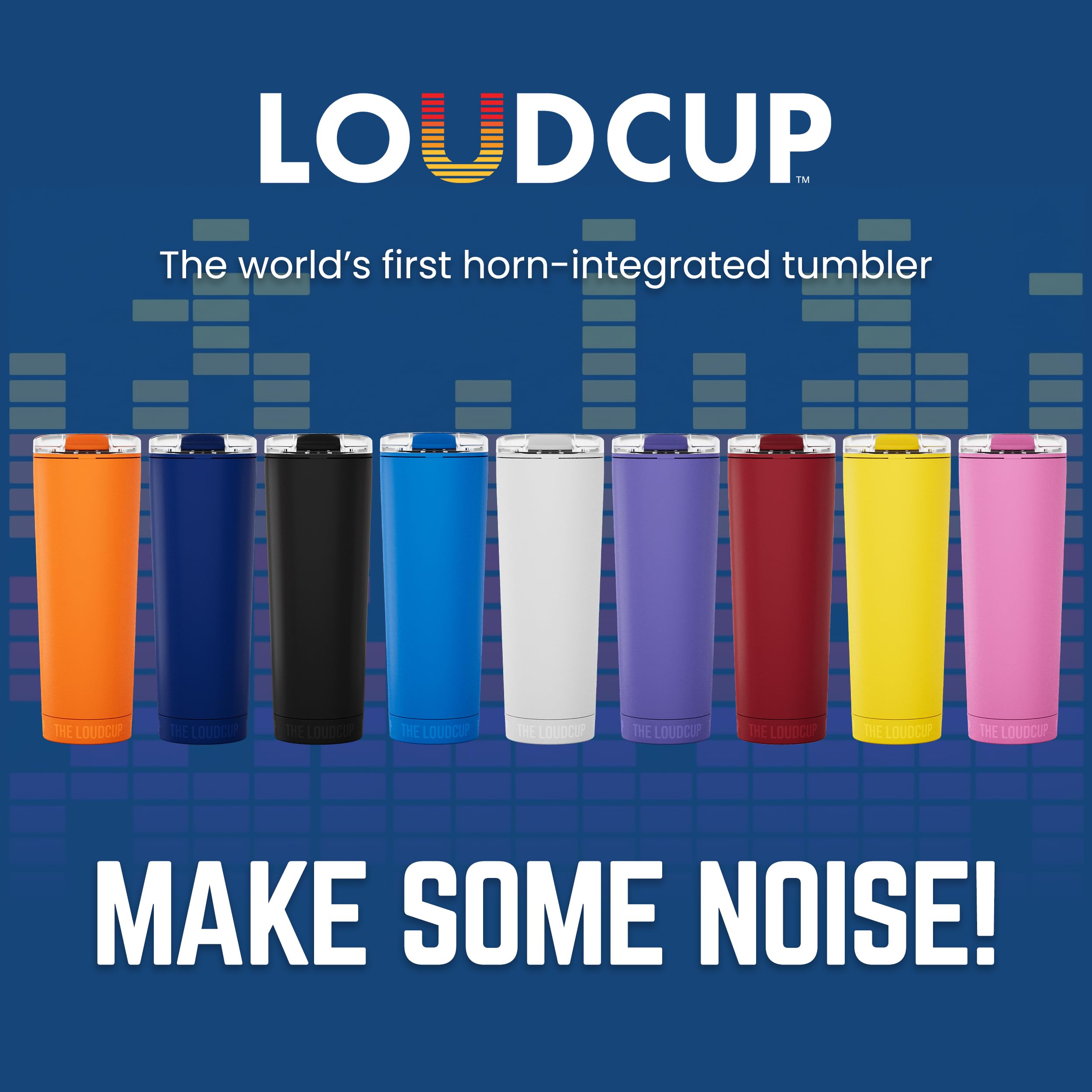 LoudCup dans un groupe de supporters montrant effet d'encouragement
