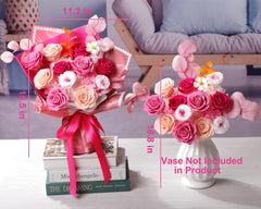 lovenfold bouquet présenté dans un vase élégant, donne une ambiance raffinée
