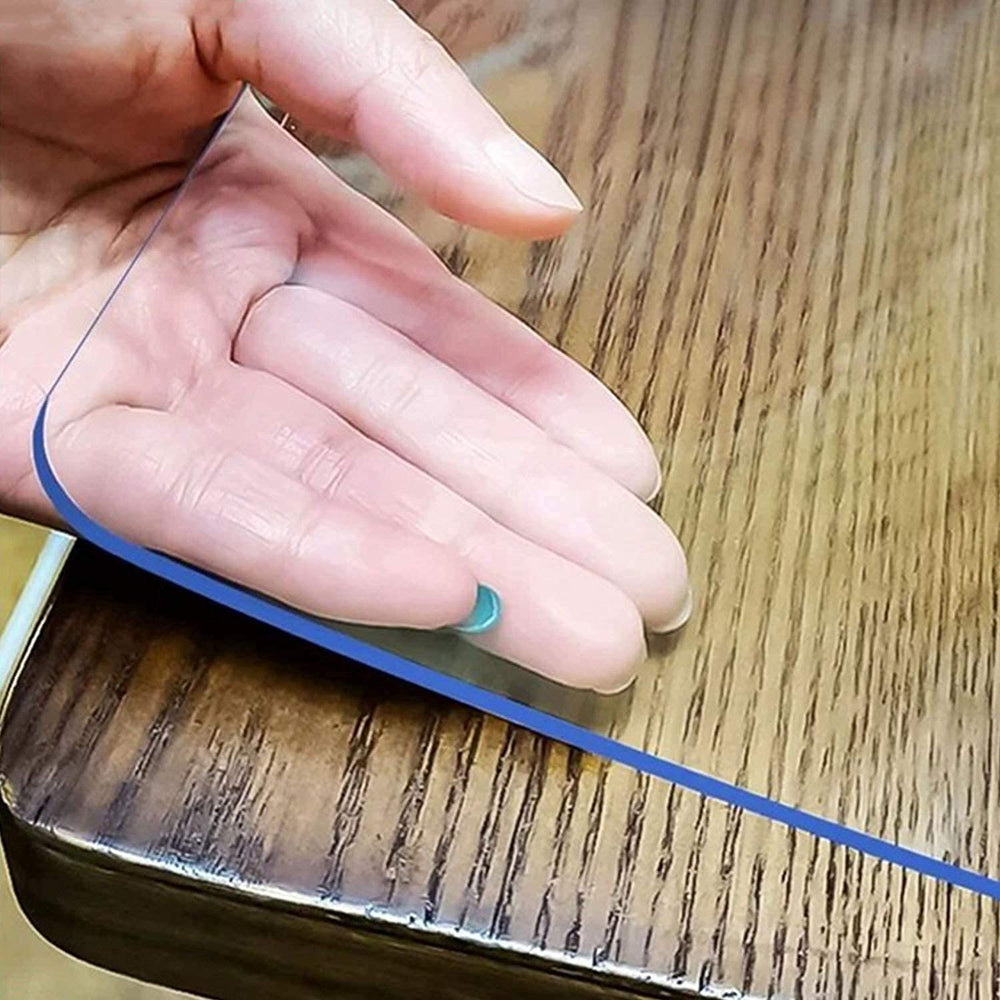 LovePads vue frontale de la housse transparente protégeant le plateau