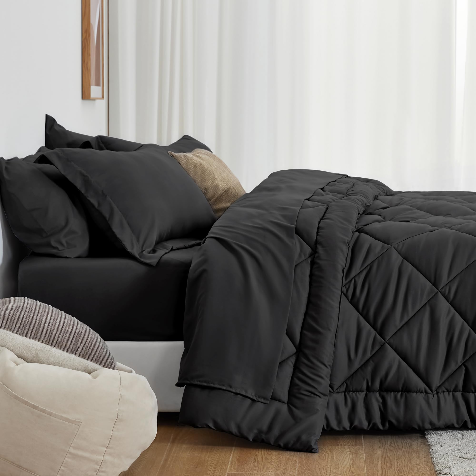 Love's cabin chambre stylée avec ensemble Twin XL pour ambiance cosy