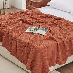 Love's cabin face pleine orange montrant couverture king confortable