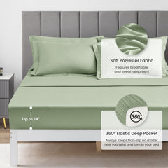 Love's cabin ensemble posé sur lit twin ambiance chambre sereine