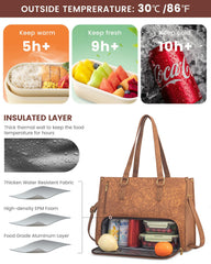 LOVEVOOK compartiment isotherme ouvert gardant repas frais et sans fuites