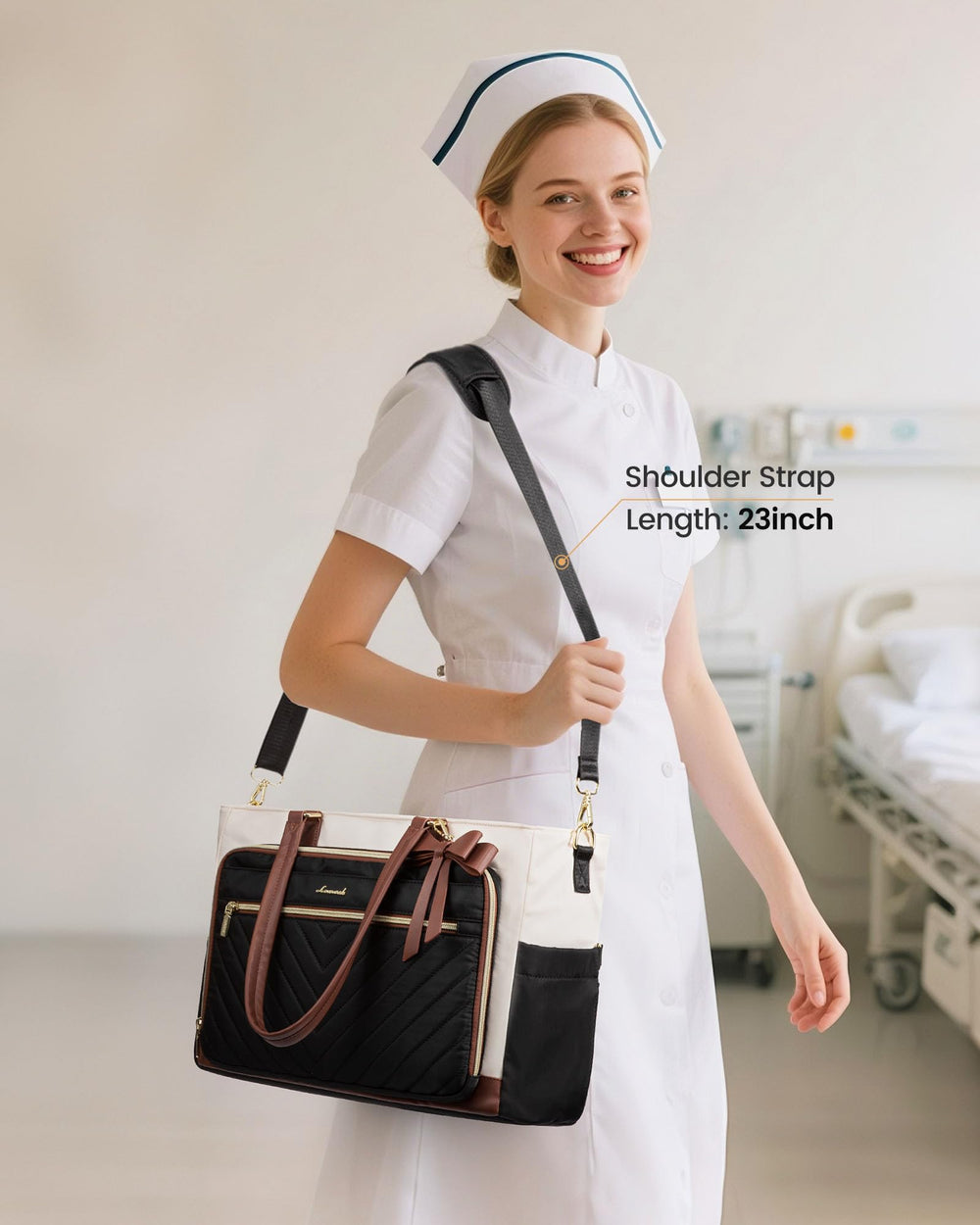 LOVEVOOK détail matelassé et pendentif nœud pour finition chic et durable