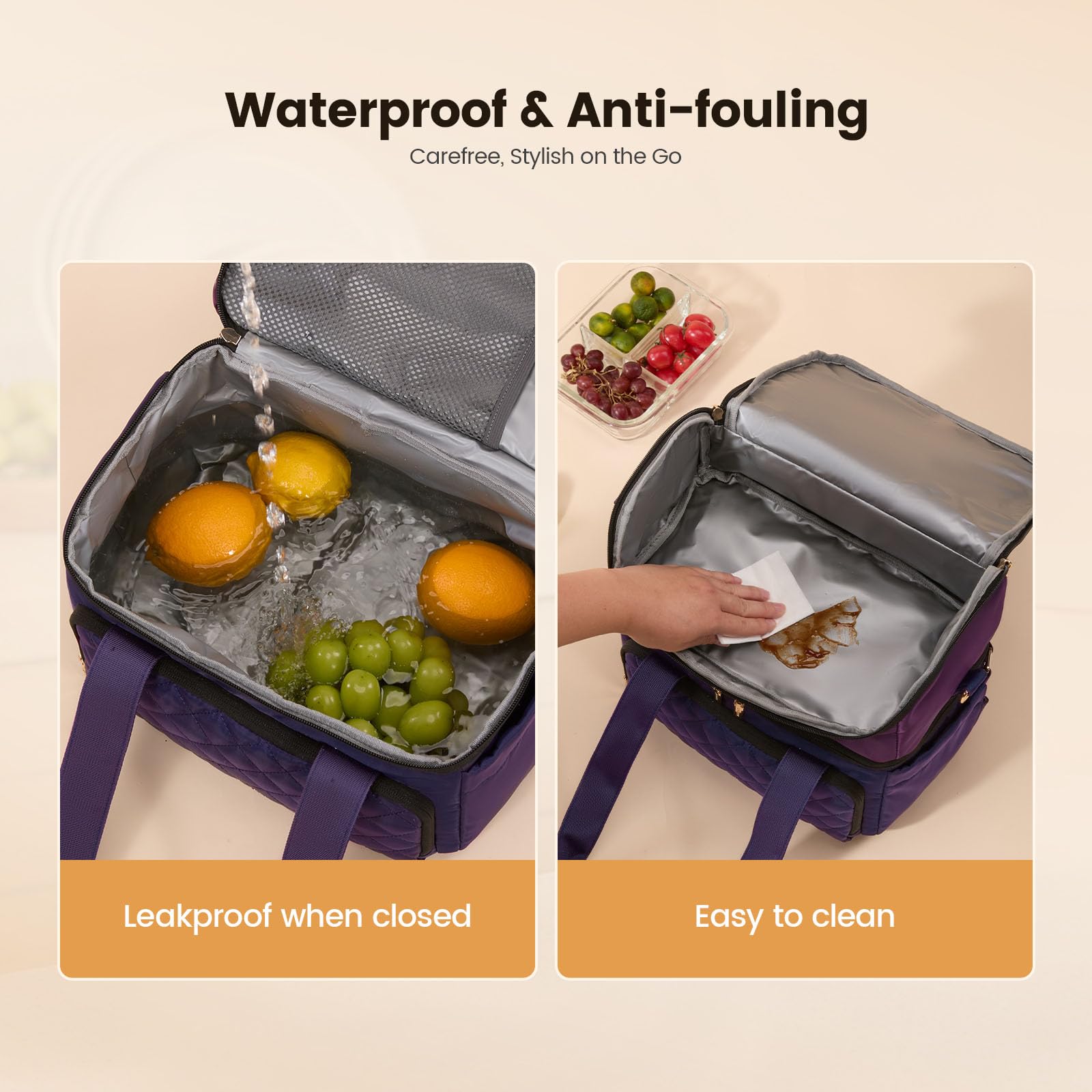 LOVEVOOK en usage au bureau gardant repas pratiques et accessibles