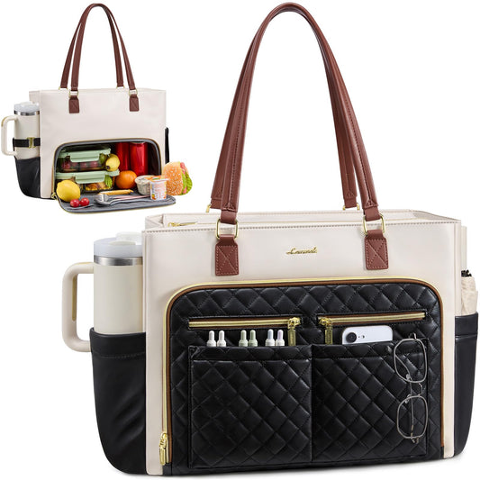 LOVEVOOK sac tote vue avant élégante et professionnelle pour journée organisée