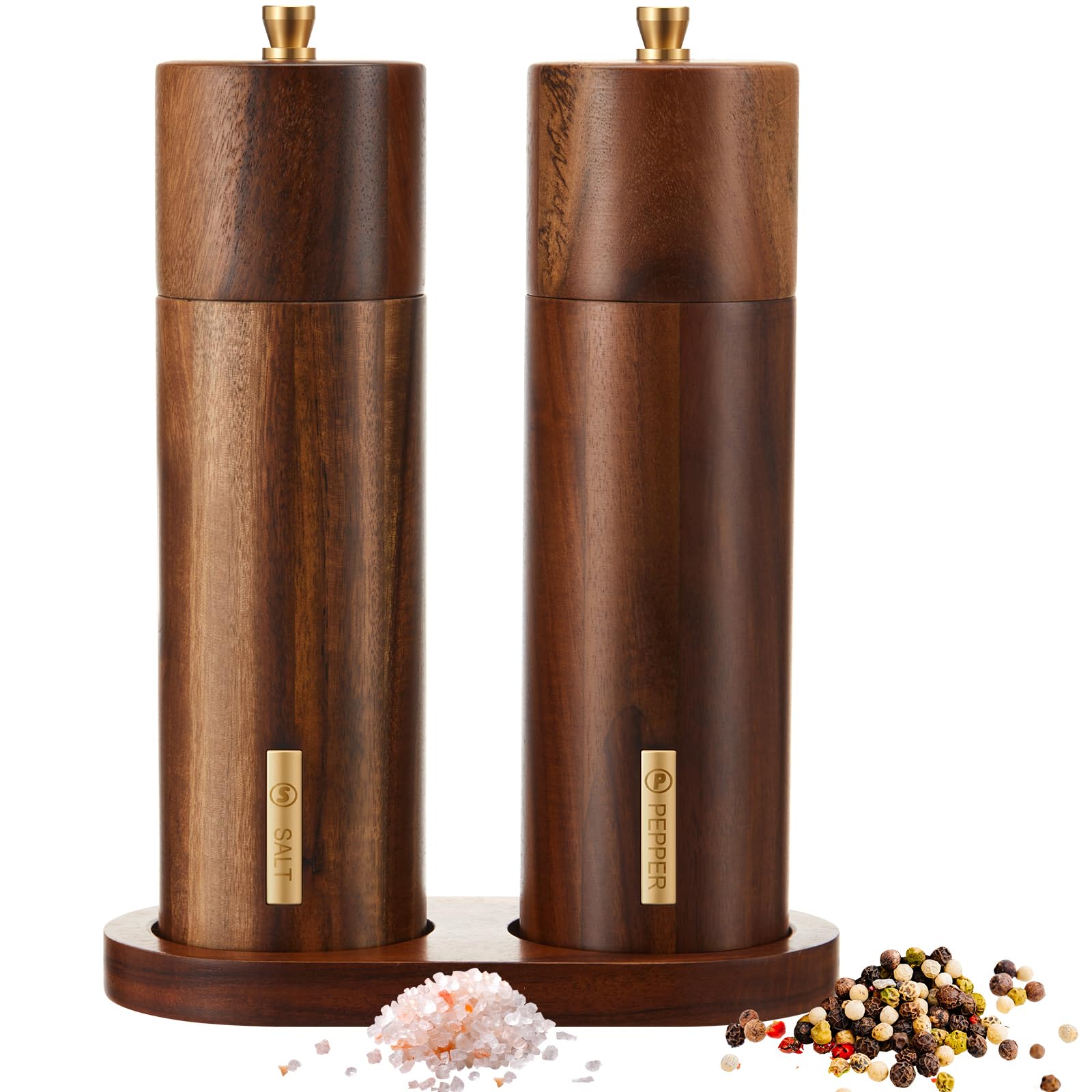 LOYIM moulin à sel et poivre en bois posé devant son emballage, design élégant