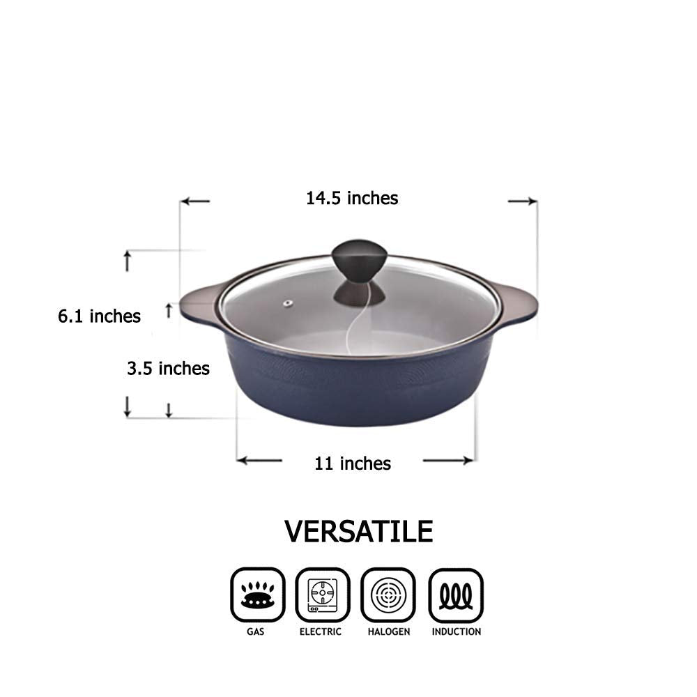 LP LIVING PLUS séparateur central visible, permet deux bouillons séparés sans mélange