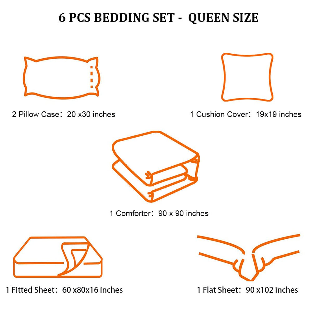 lris Bedding comparaison taille montrant ajustement lit queen