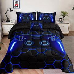 lris Bedding face avant de l'ensemble twin avec motif console apporte style