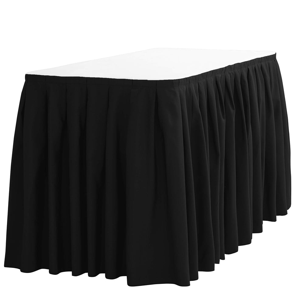 LTC LINENS jupe de table face avant ajoutant élégance et finition professionnelle