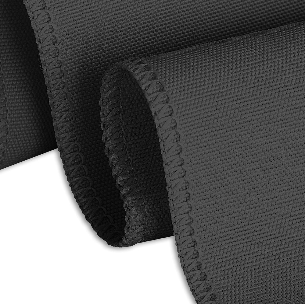 LTC LINENS gros plan du polyester plissé montrant tenue et résistance aux plis