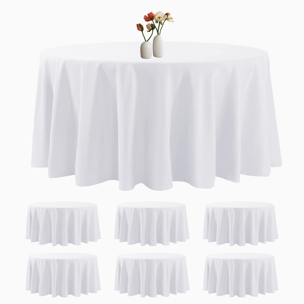luccido nappe ronde 120 pouces vue face élégante et protection de table