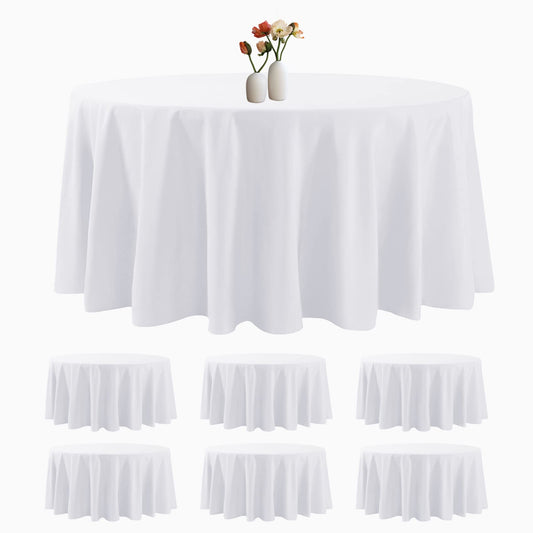 luccido nappe ronde 120 pouces vue face élégante et protection de table