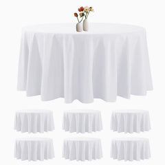luccido nappe ronde 120 pouces vue face élégante et protection de table