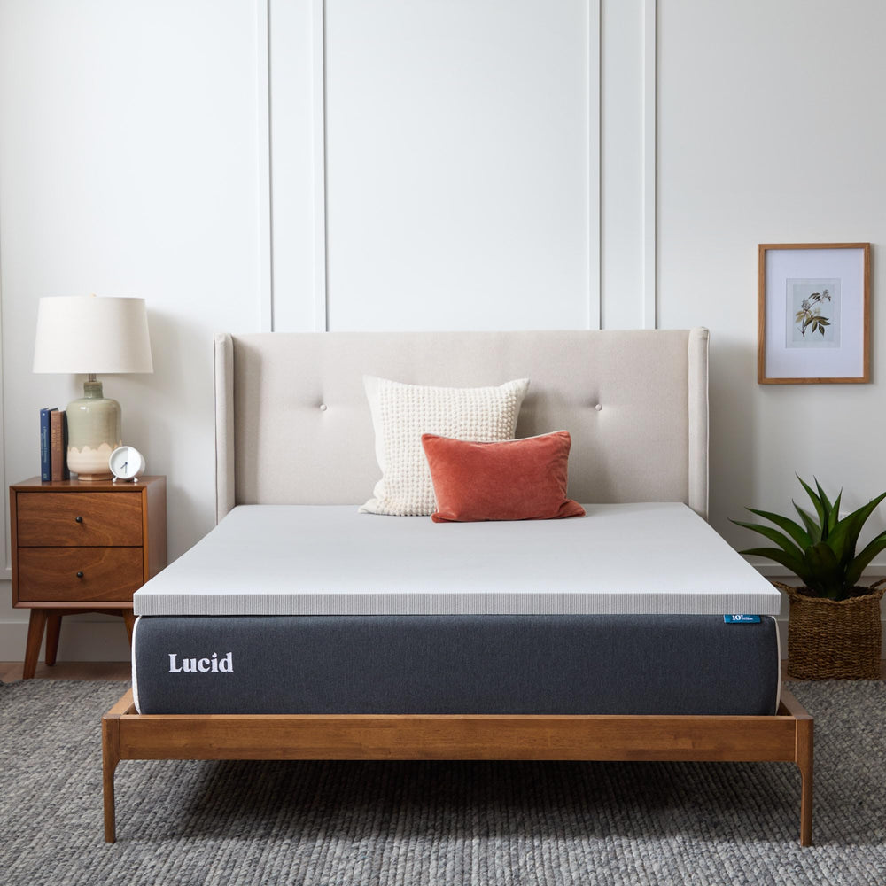 LUCID boîte scellée du surmatelas prête à l'expédition, livraison pratique