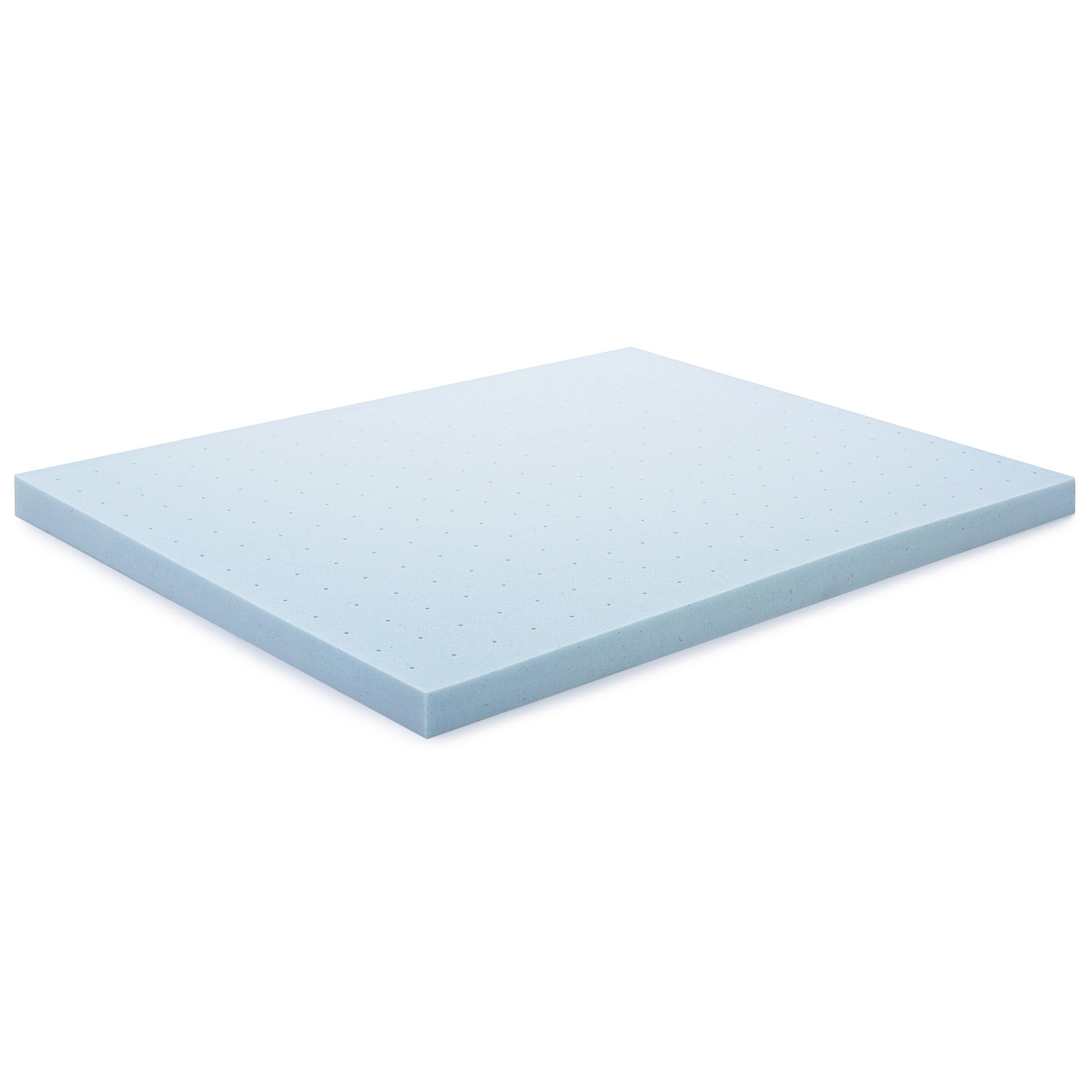 Surmatelas LUCID posé sur un lit montrant confort ultra-plush et meilleure conformité corporelle