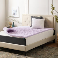 LUCID surmatelas emballé prêt à installer, facilite livraison et déballage