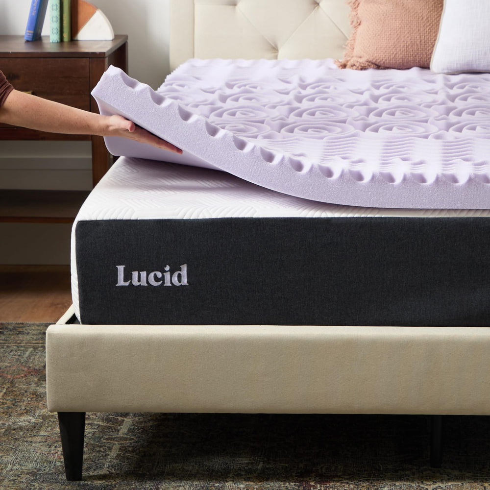 LUCID étiquette CertiPUR montrant conformité matériaux et sécurité d’émissions