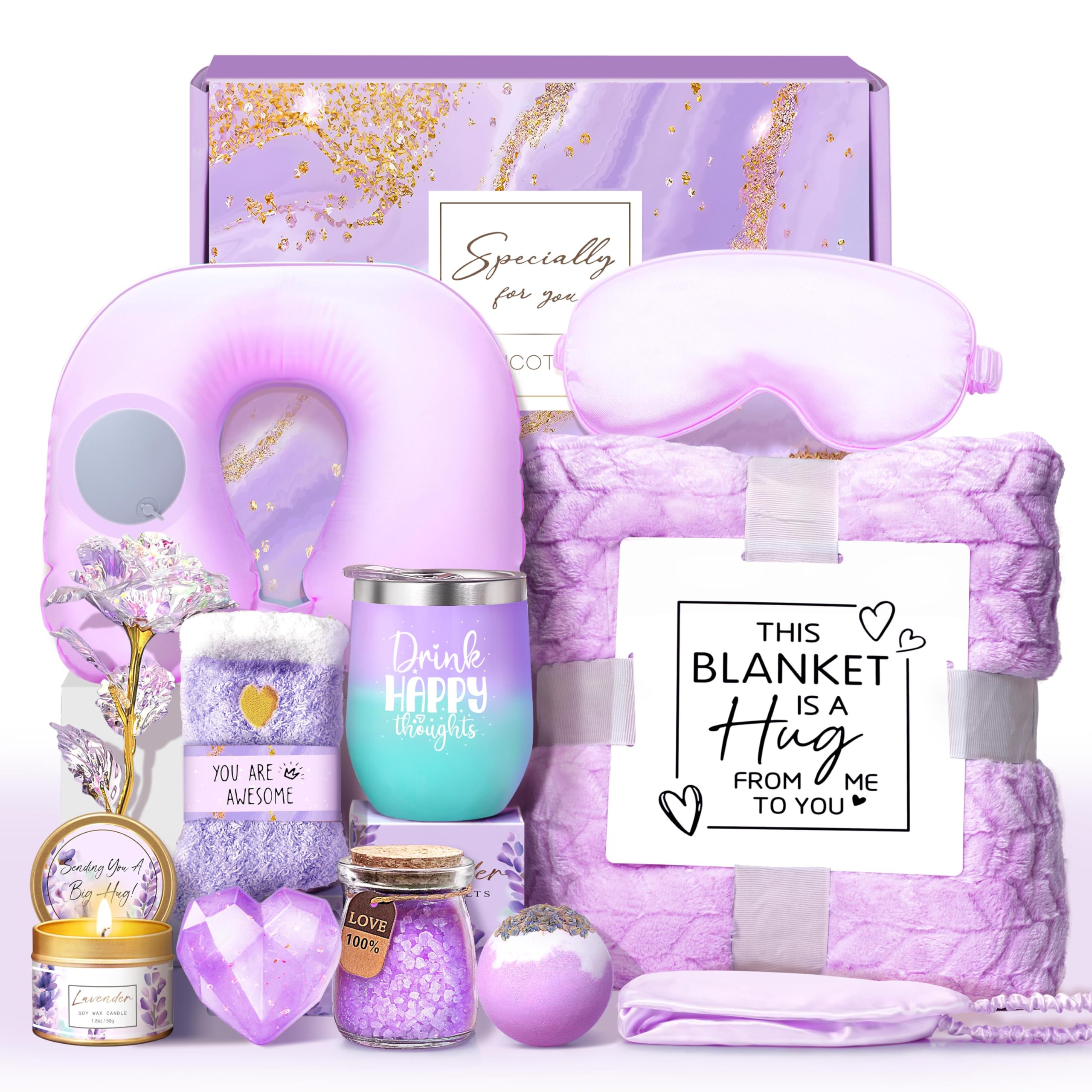 LUCOTIYA coffret présenté prêt à offrir montrant tous les éléments pour une relaxation immédiate