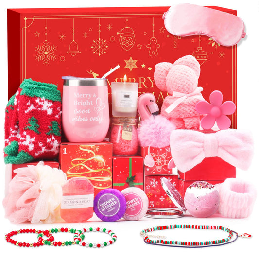 Ludmila coffret ouvert montrant les 24 cases et surprise quotidienne
