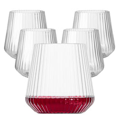 Lueumxc vue avant du pack de 20 verres, pratique pour événements