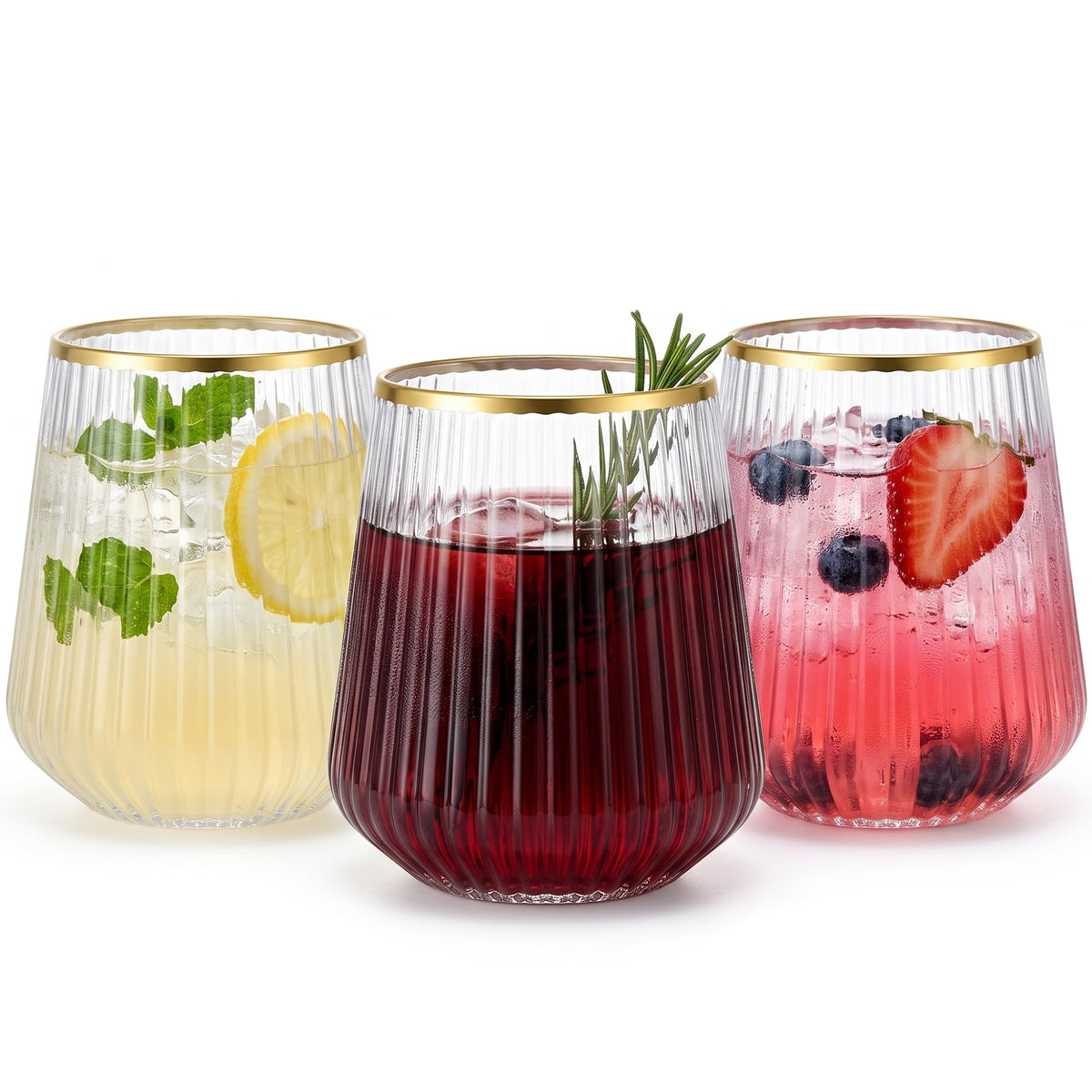 Lueumxc vue face avant du lot de 40 verres, pratique pour événements