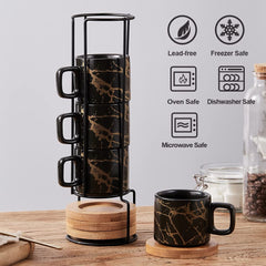 LUKA support métal avec tasses rangées économise de l'espace et organise