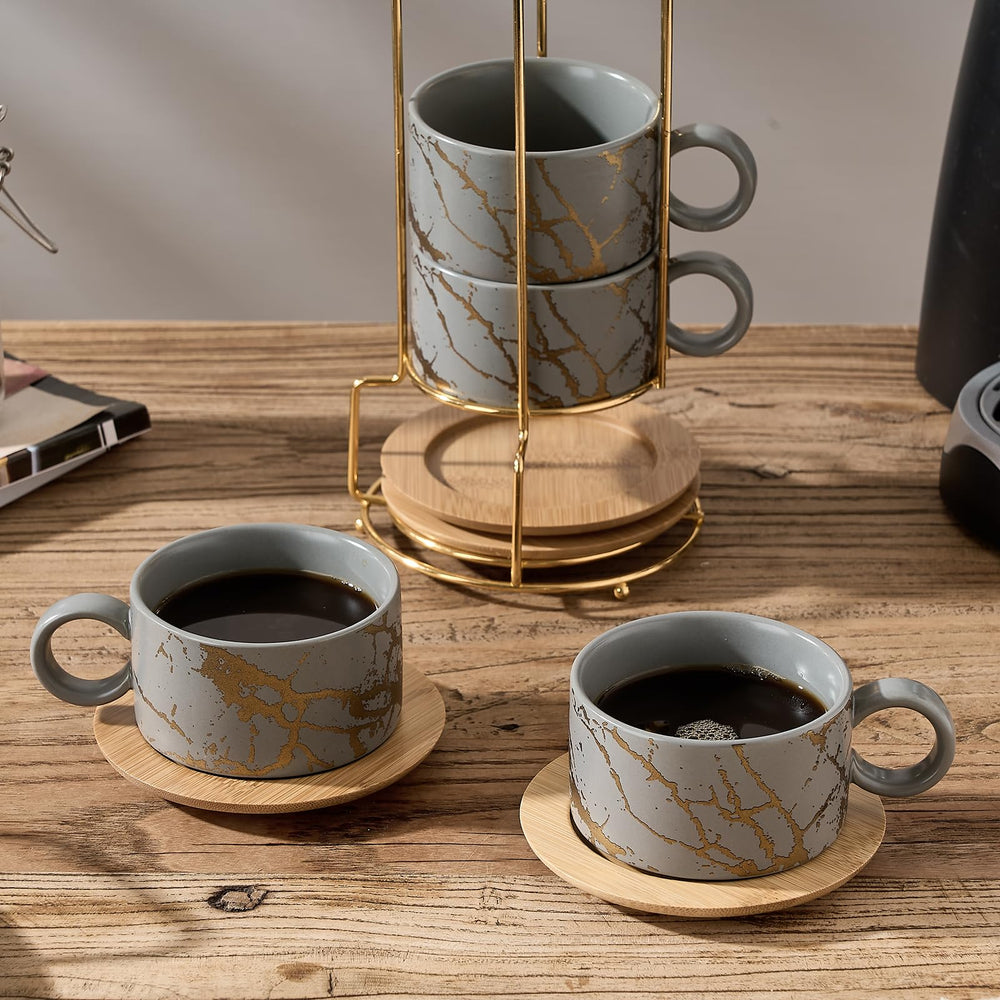 LUKA tasse en usage avec espresso, améliore présentation des boissons