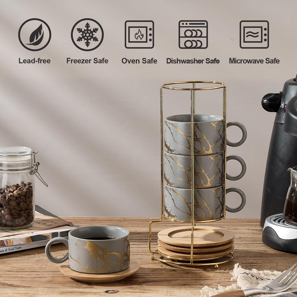 LUKA tasse profil empilée, design stable facilitant le rangement