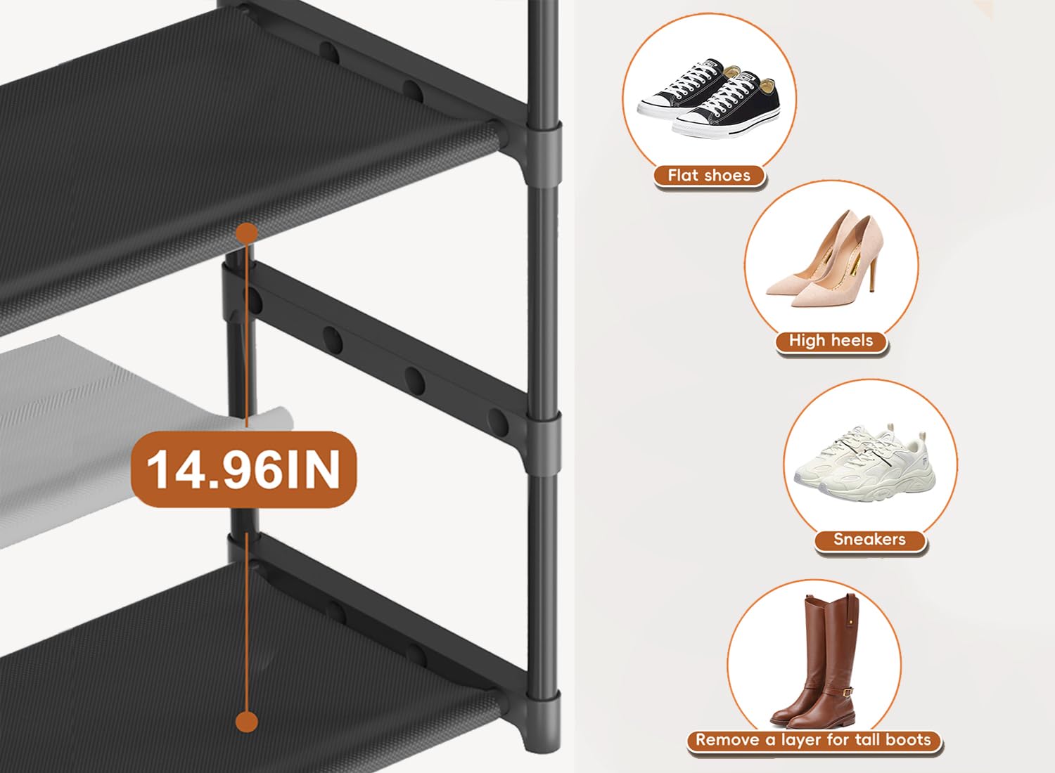 LUKYTOWER dimensions montrées pour évaluer l'espace requis